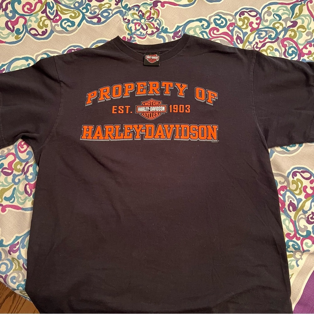 Harley Davidson New Orleans Large Black Tre Shirt French Quarter collector